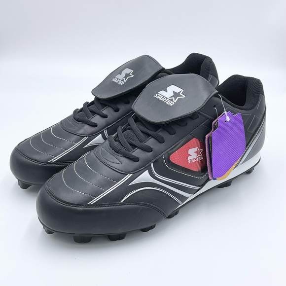 Starter Men's Athletics Baseball Cleat Size 12 Black/White NEW NWT Color Inserts - Picture 4 of 12